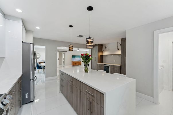 Interior, Kitchen, Pendant Lights, Recessed Lighting