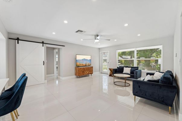 Interior, Living room, Recessed Lighting