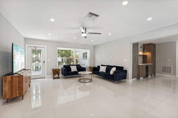 Interior, Living room, Recessed Lighting