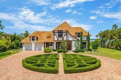 Backyard, Exterior, Facade, Tudor Revival