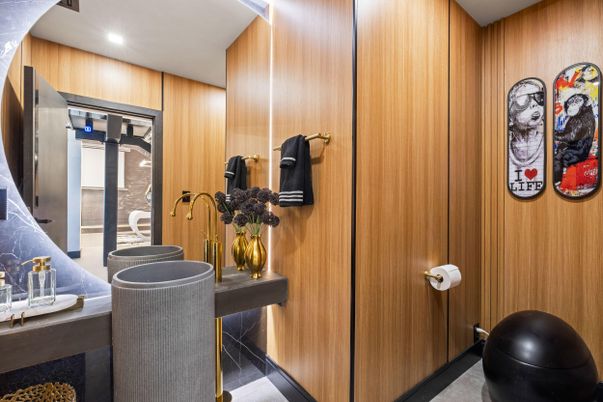 Interior, Recessed Lighting, Wooden Walls