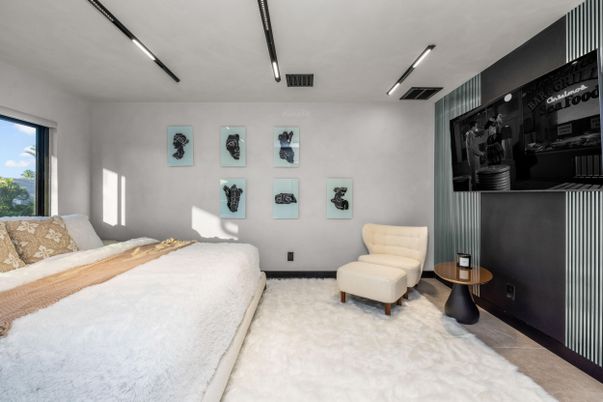 Bedroom, Interior, Recessed Lighting