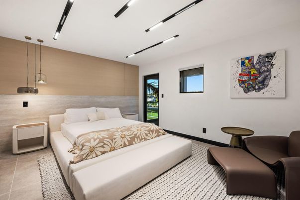 Bedroom, Interior, Pendant Lights