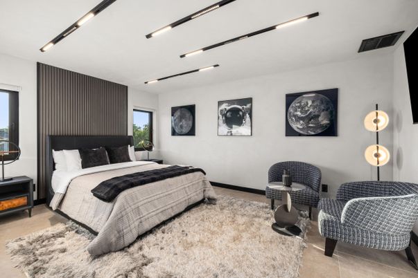 Bedroom, Interior, Recessed Lighting