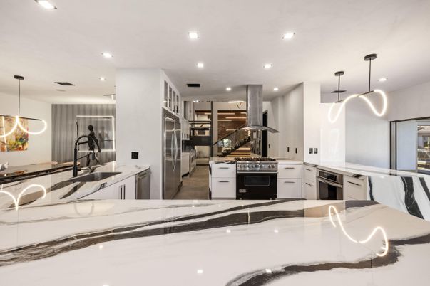 Interior, Kitchen, Pendant Lights, Recessed Lighting
