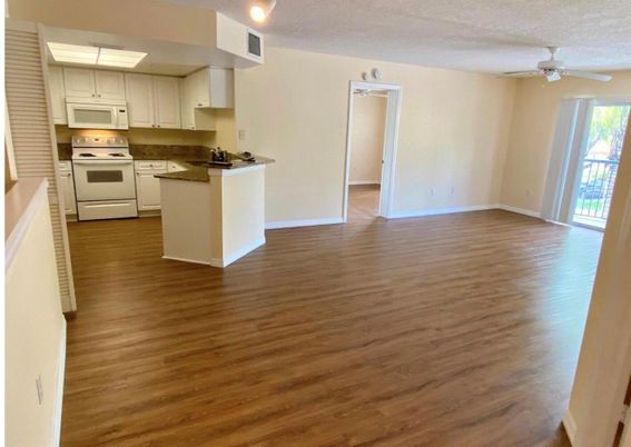 Interior, Kitchen, Wood Texture Flooring
