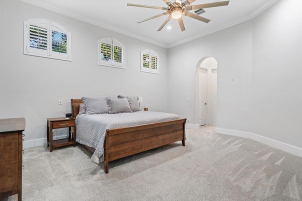 Bedroom, Interior, Recessed Lighting