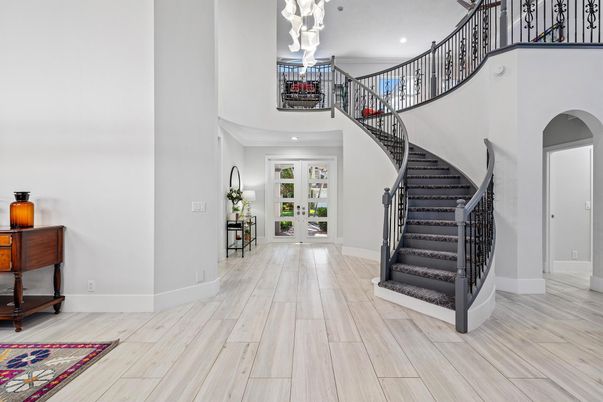 Chandelier, Interior, Pendant Lights, Recessed Lighting, Wood Texture Flooring