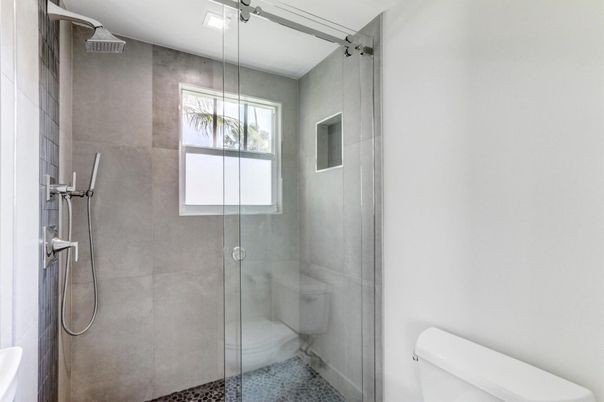 Bathroom, Glass Shower, Interior