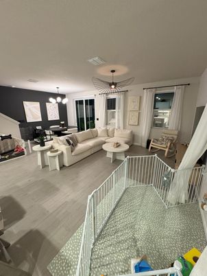 Dining room, Interior, Living room, Pendant Lights, Wood Texture Flooring