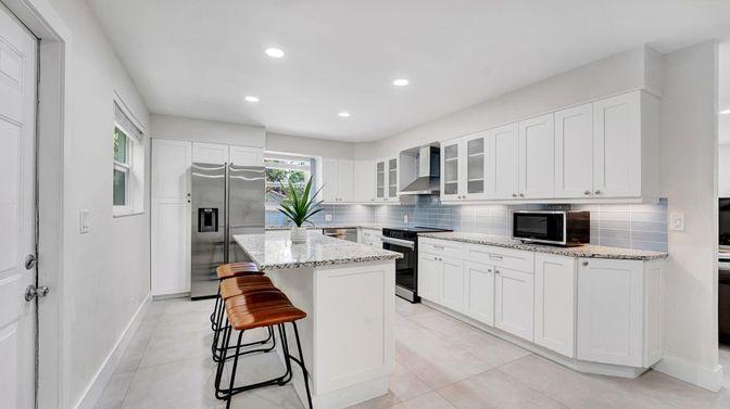 Interior, Kitchen, Recessed Lighting, Stainless Steel Appliances