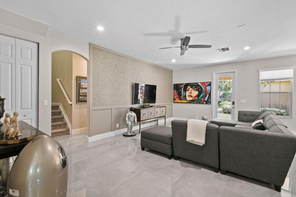 Interior, Living room, Recessed Lighting