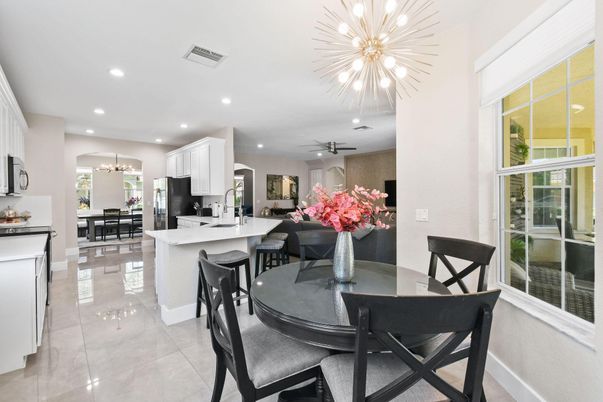 Dining room, Interior, Kitchen, Pendant Lights, Recessed Lighting