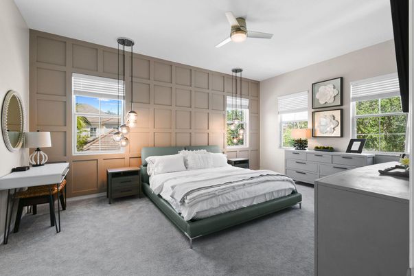 Bedroom, Home Office, Interior, Pendant Lights