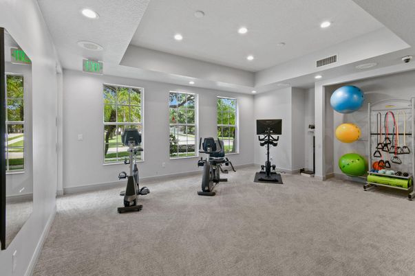 Fitness Equipment, Interior, Recessed Lighting