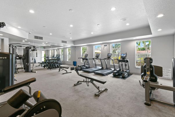 Fitness Equipment, Gym, Interior, Recessed Lighting