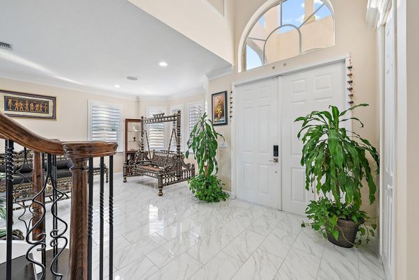 Interior, Marble, Recessed Lighting