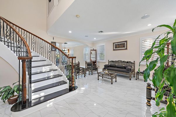 Interior, Living room, Marble, Recessed Lighting