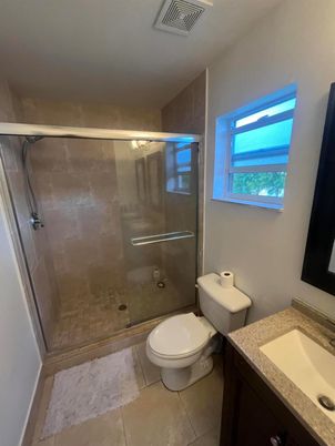 Bathroom, Glass Shower, Interior