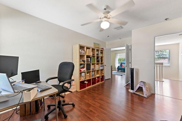 Home Office, Interior, Wood Texture Flooring