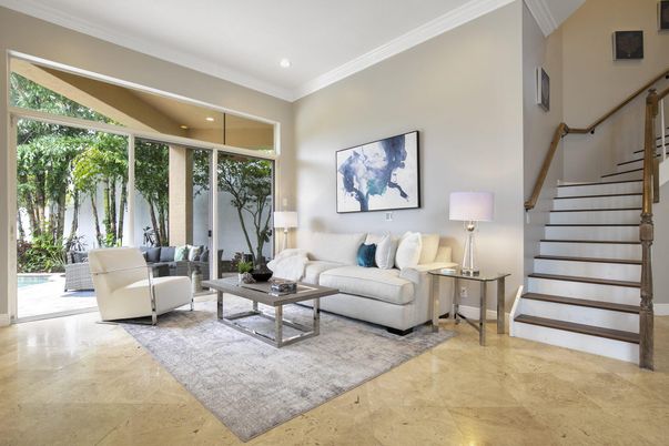 Interior, Living room, Recessed Lighting