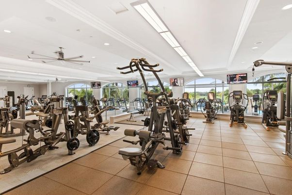 Fitness Equipment, Gym, Interior, Recessed Lighting