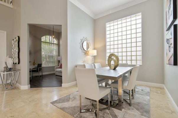 Dining room, Interior, Pendant Lights