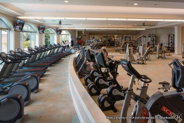 Fitness Equipment, Gym, Interior, Pendant Lights, Recessed Lighting