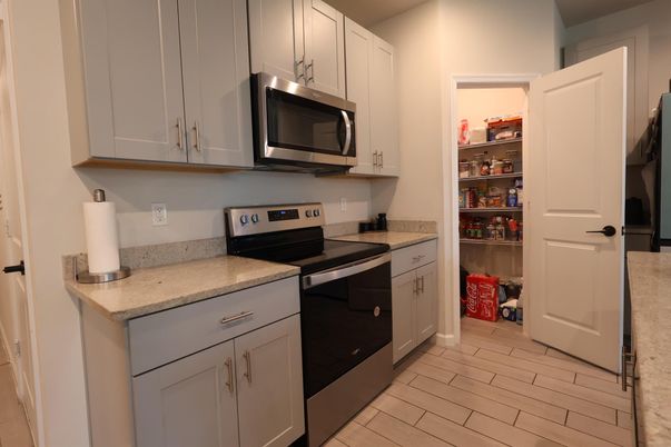 Interior, Kitchen, Wood Texture Flooring