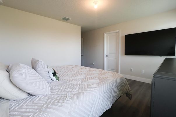 Bedroom, Interior, Wood Texture Flooring