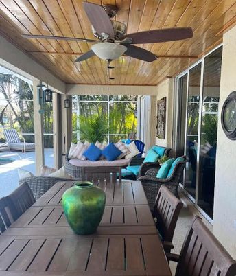 Interior, Sun Room, Wooden Ceilings