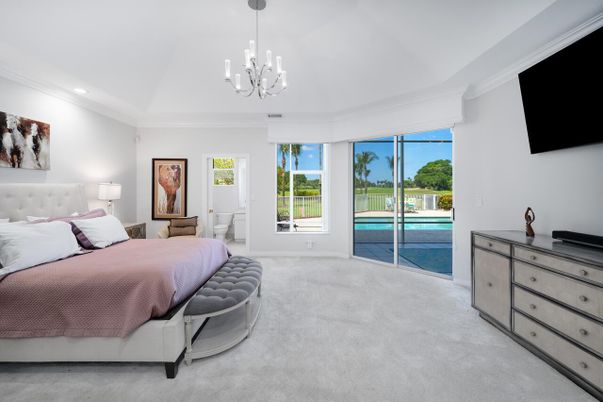 Bedroom, Chandelier, Interior, Recessed Lighting