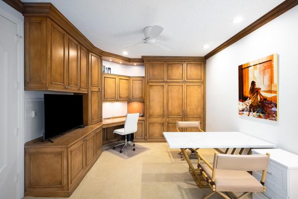 Home Office, Interior, Recessed Lighting