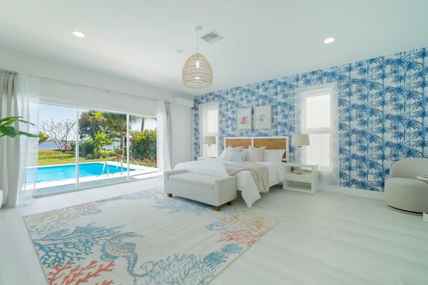 Bedroom, Interior, Pendant Lights, Recessed Lighting