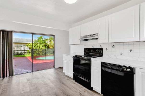 Interior, Kitchen, Wood Texture Flooring