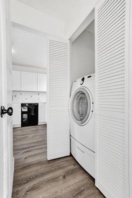 Interior, Utility Closets, Washer, Wood Texture Flooring
