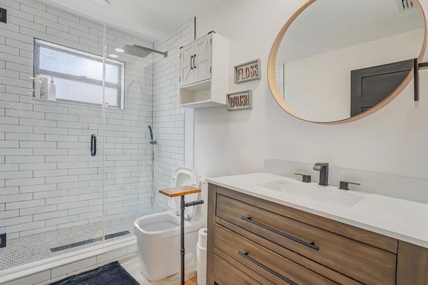 Bathroom, Glass Shower, Interior