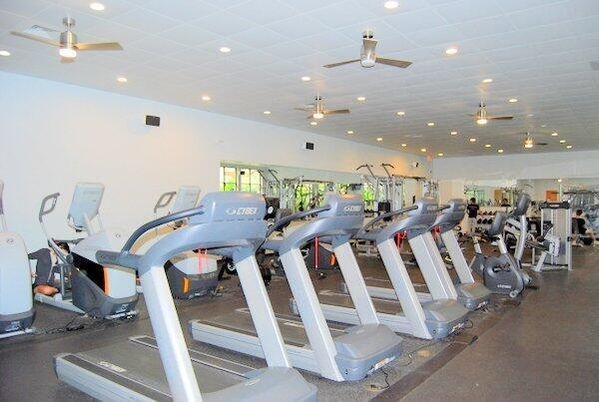 Fitness Equipment, Gym, Interior, Recessed Lighting