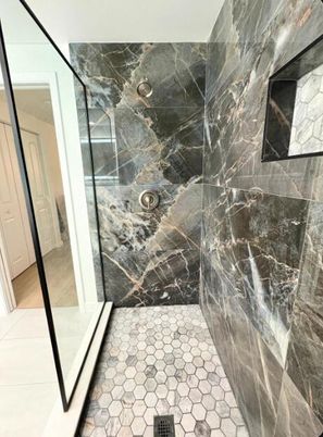 Bathroom, Interior, Marble Walls