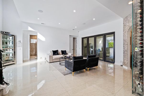 Interior, Living room, Recessed Lighting