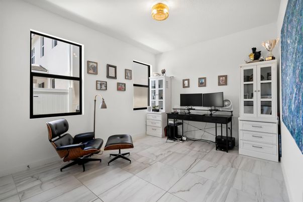 Home Office, Interior, Marble