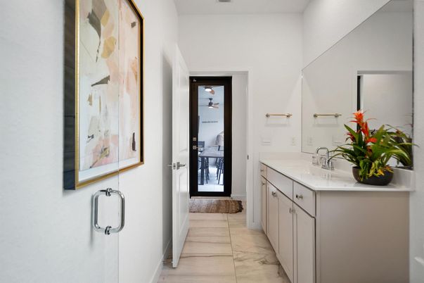 Bathroom, Dual Sink Vanities, Interior, Marble