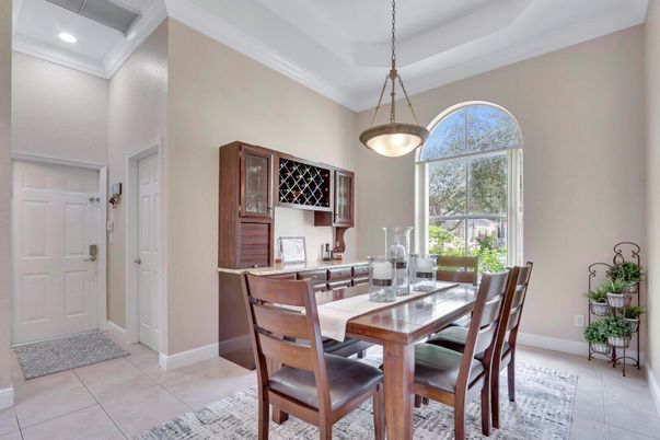 Dining room, Interior, Pendant Lights, Recessed Lighting