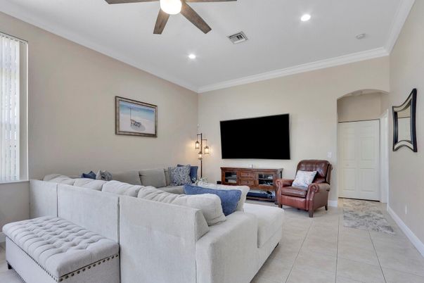 Interior, Living room, Recessed Lighting