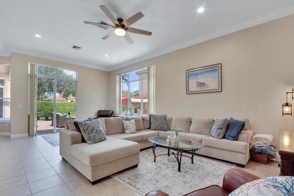Interior, Living room, Recessed Lighting