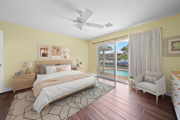 Bedroom, Interior, Wood Texture Flooring