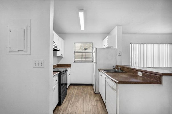 Interior, Kitchen, Wood Texture Flooring