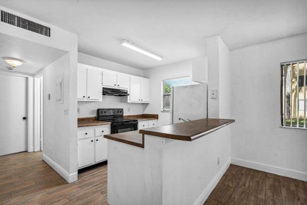 Interior, Kitchen, Wood Texture Flooring