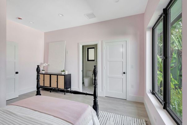 Bathroom, Bedroom, Interior, Recessed Lighting, Wood Texture Flooring