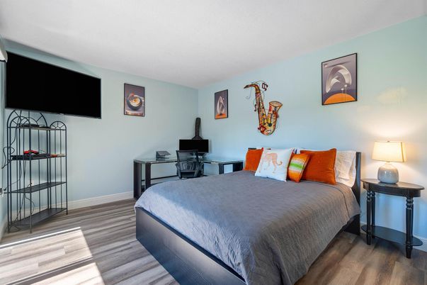 Bedroom, Interior, Wood Texture Flooring